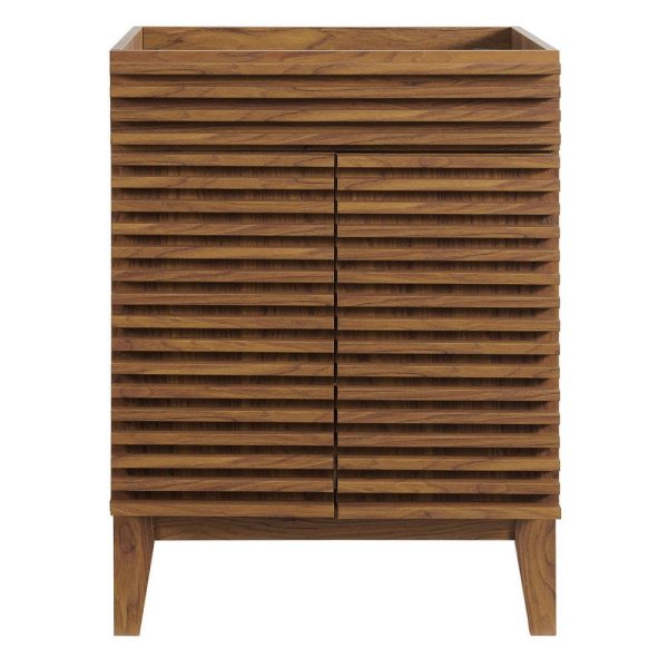 Modway Render 23.5  Bathroom Vanity in Walnut (Sink Basin Not Included) Supply - Image 5