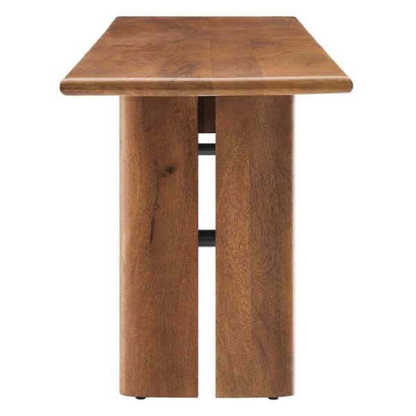 Modway Amistad 72  Solid Wood Modern Farmhouse Dining Bench in Walnut Online - Image 2
