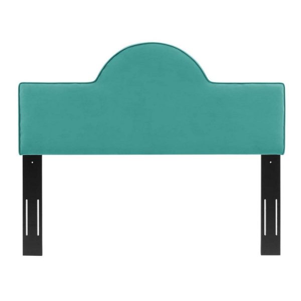 Modway Dawn Performance Velvet Headboard, Twin, Teal For Sale - Image 2