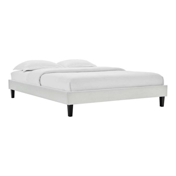 Modway Reign Platform, Queen, Light Gray Online Hot Sale