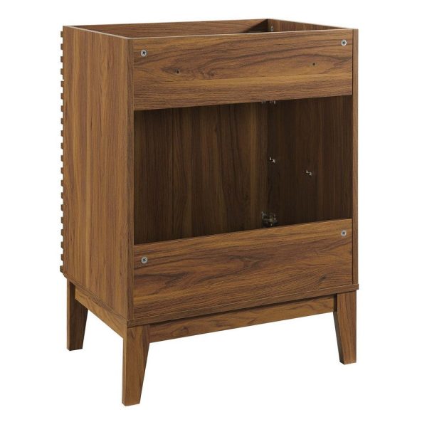 Modway Render 23.5  Bathroom Vanity in Walnut (Sink Basin Not Included) Supply - Image 4