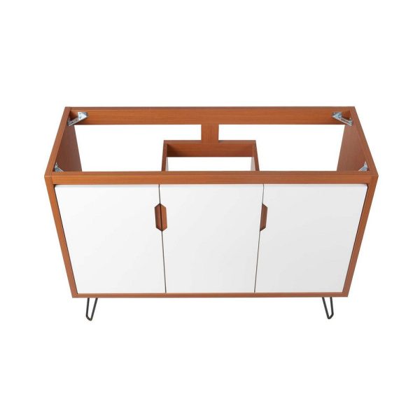 Modway Energize 47  MDF and Particleboard Bathroom Vanity Cabinet - Cherry White For Cheap - Image 3