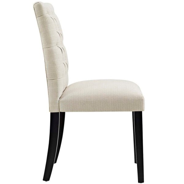 Modway Duchess Fabric Set of 4, Four Dining Chairs, Beige Online - Image 3