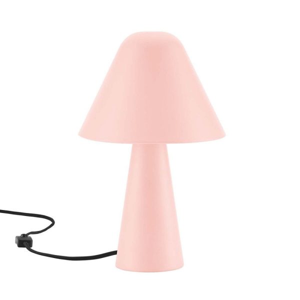Modway EEI-6529-PNK Jovial Metal Mushroom Table Lamp, Pink Cheap