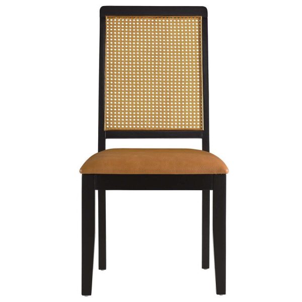 Modway Arlo Dining Chairs, Black Natural Tan Fashion - Image 5